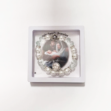 Load image into Gallery viewer, Holy Family Silver Blue Bracelet
