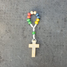 Load image into Gallery viewer, Mini Decade Rosary - Woodwork
