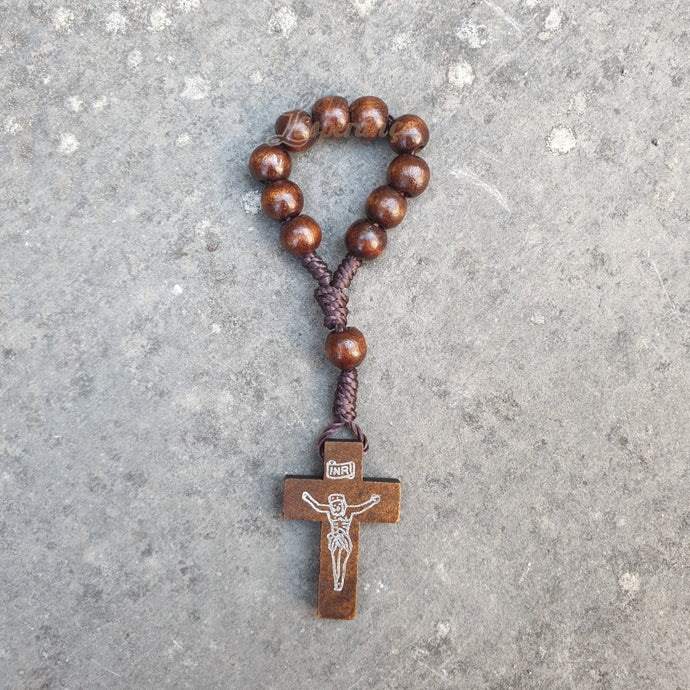 Mini Decade Rosary - Woodwork