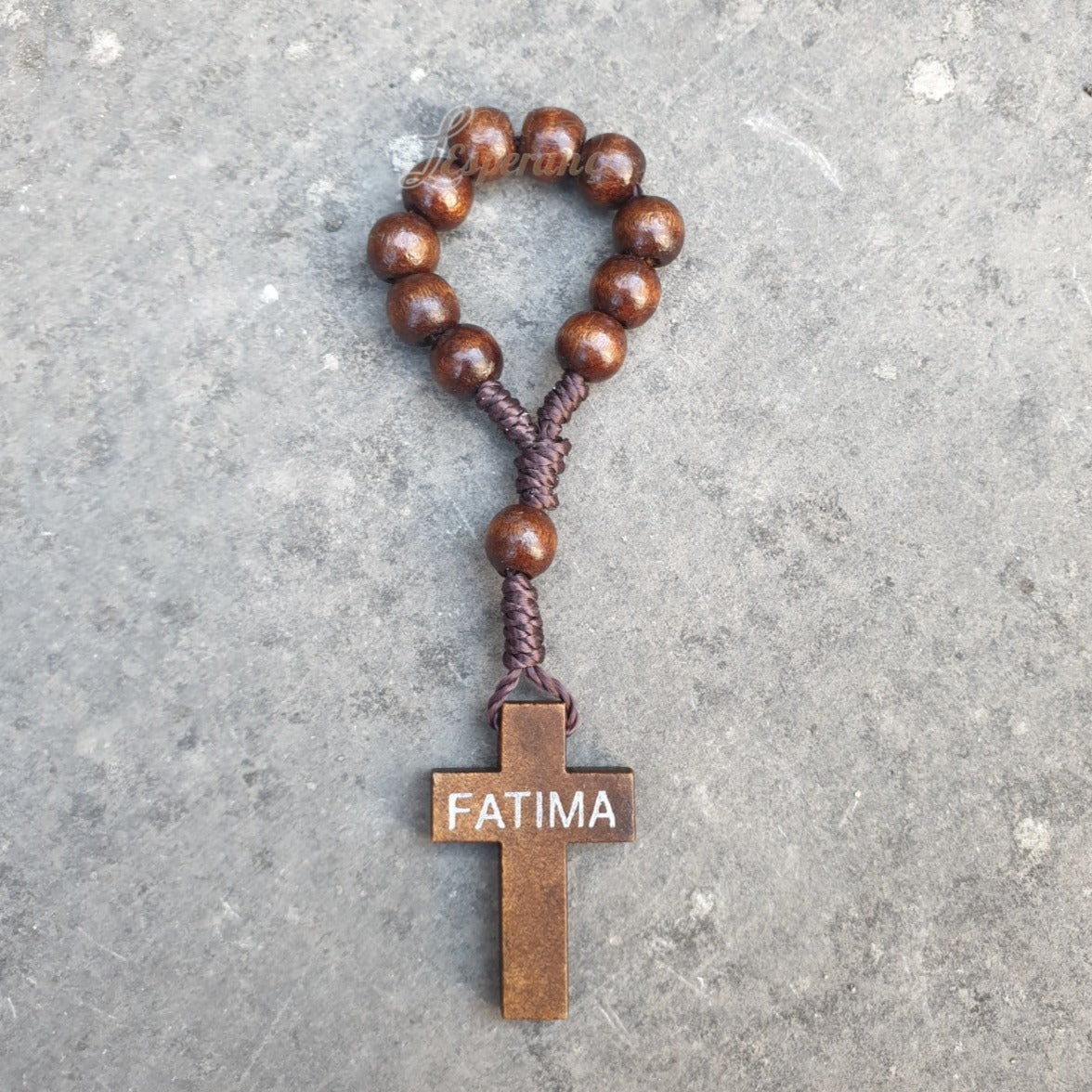 Mini Decade Rosary - Woodwork