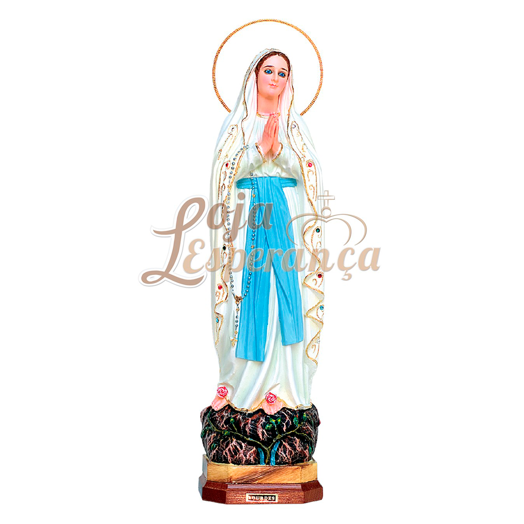 Our Lady of Lourdes - Gem embroidery