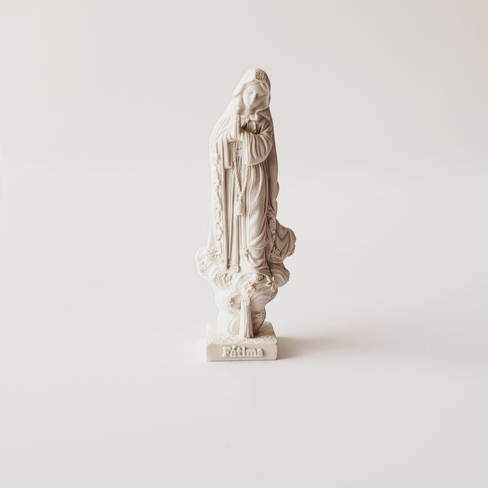 Our Lady of Fatima - Azinheira - White - 3.9''  10cm