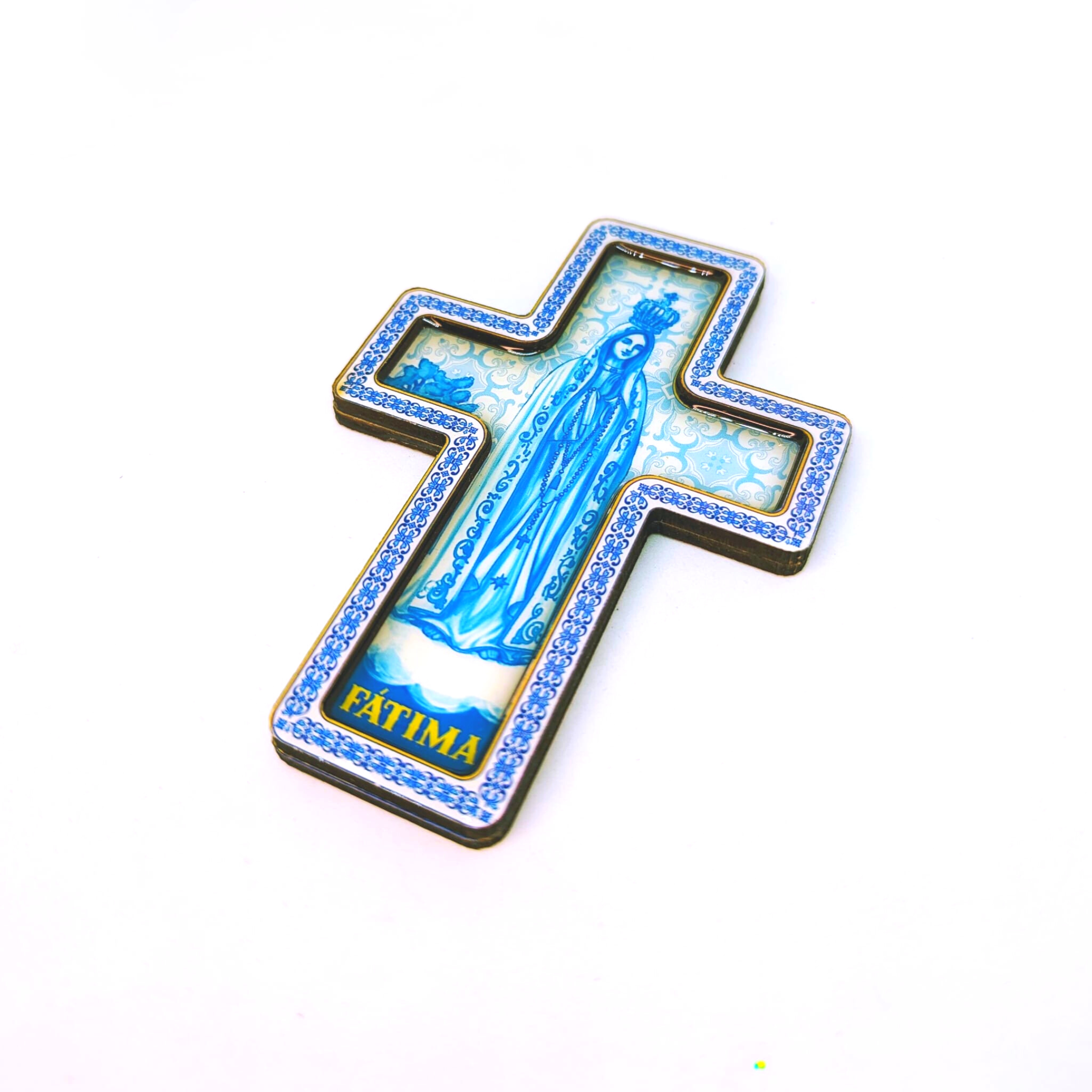 Our Lady of Fatima Cross Magnet