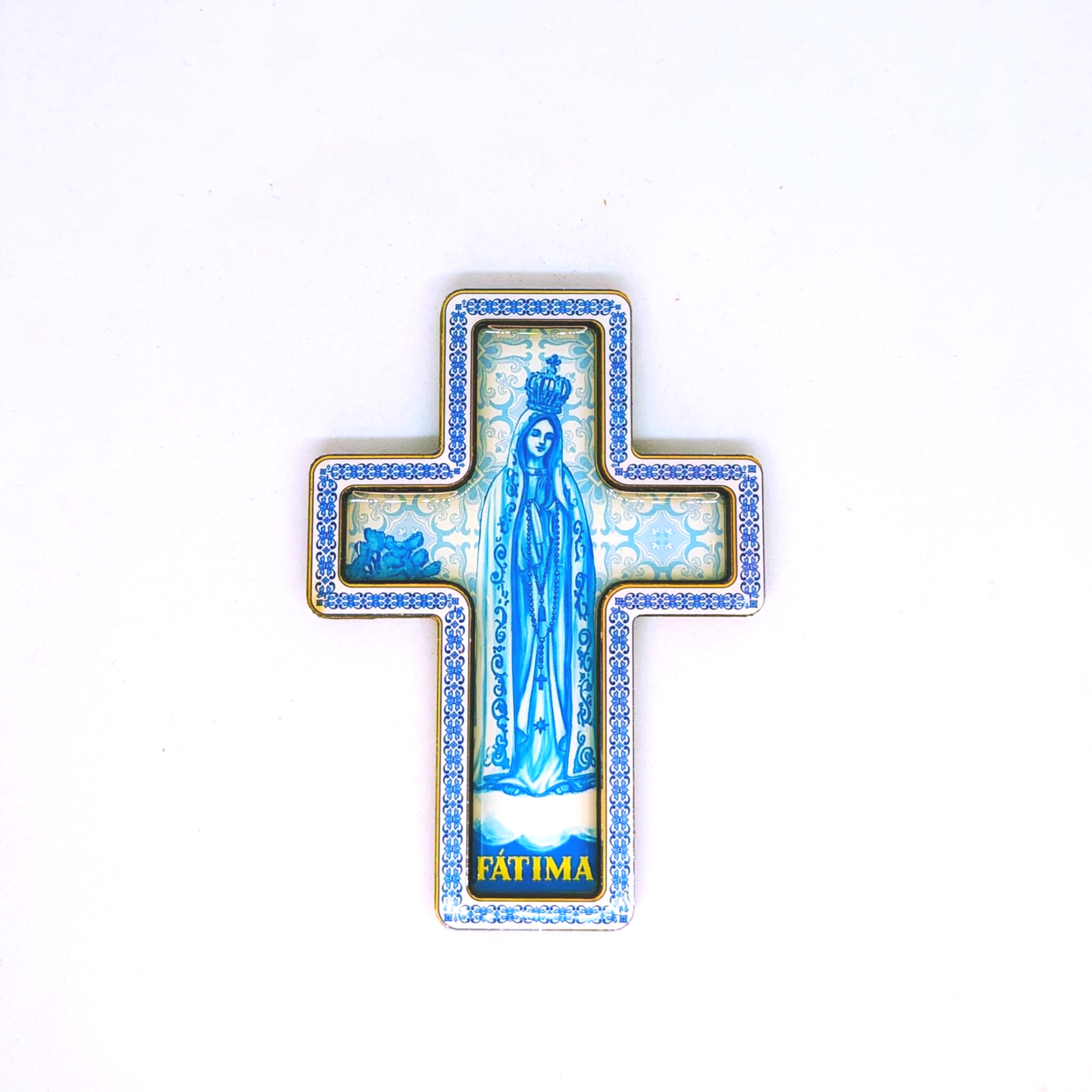 Our Lady of Fatima Cross Magnet