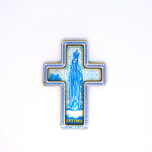 Load image into Gallery viewer, Our Lady of Fatima Cross Magnet
