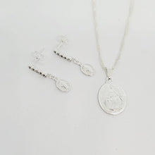 Load image into Gallery viewer, Pendant and Earrings Set - Miraculous Medal
