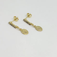 Cargar imagen en el visor de la galería, Pendant and Earrings Set - Miraculous Medal [Gold Veneer]
