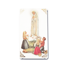 Load image into Gallery viewer, Prayer Card - Apparitions of Our Lady of Fatima
