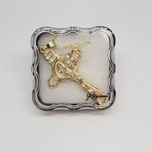 Load image into Gallery viewer, Saint Benedict Golden Necklace - Gold Bath
