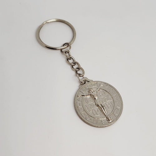Saint Benedict - Metal keychain