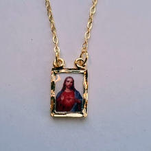 Load image into Gallery viewer, Scapular Our Lady of Fatima and Sacred Heart of Jesus

