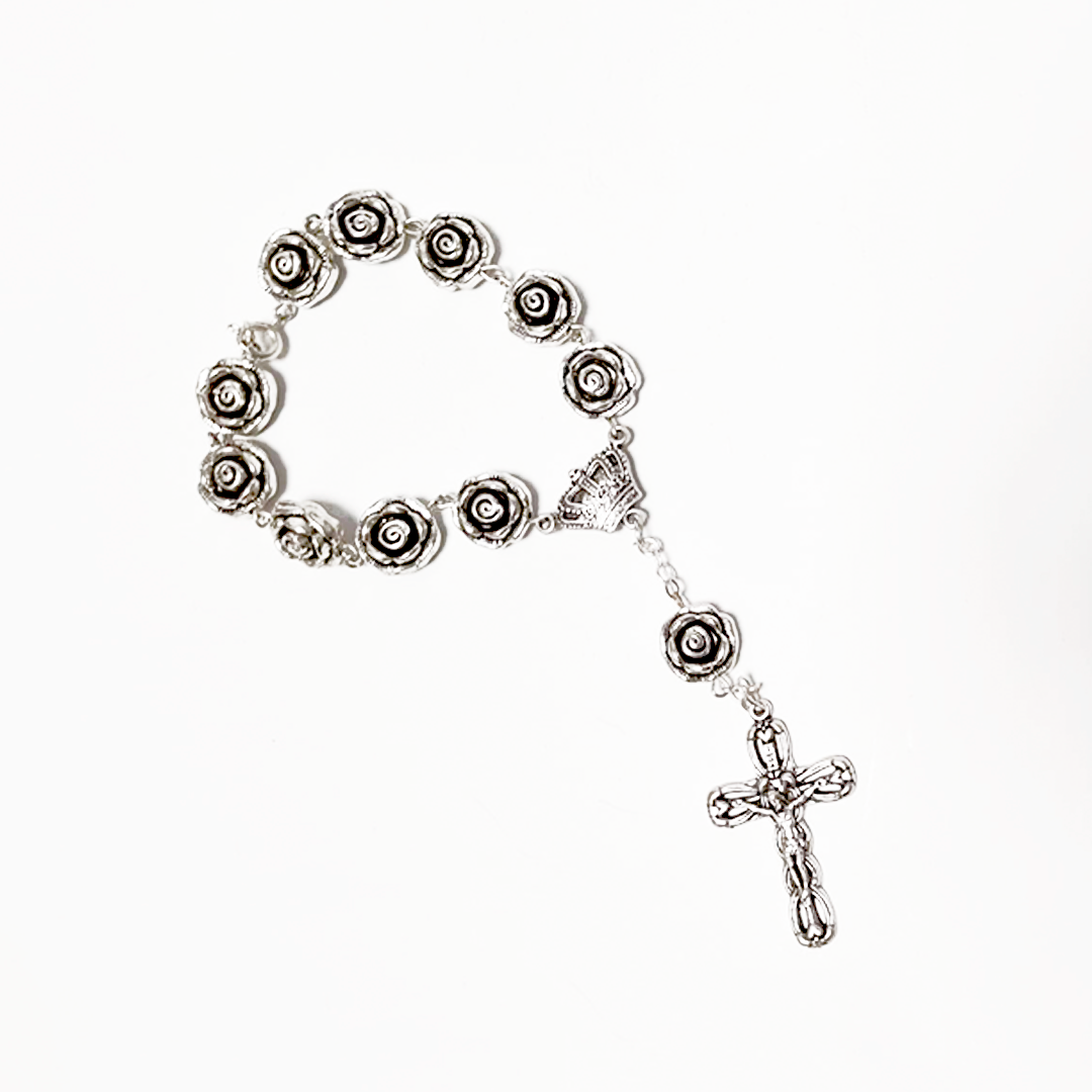 Silver Decade Rosary Roses