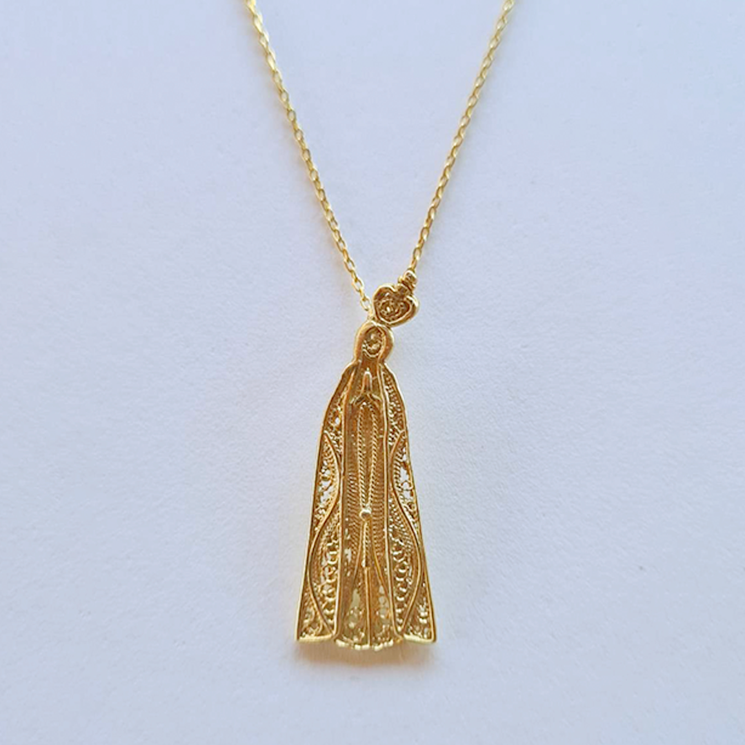 Our Lady of Fatima Necklace [Stainless Steel]