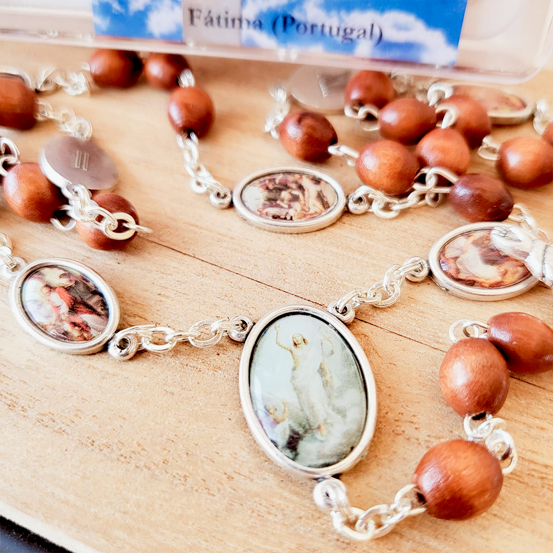 Stations of the Cross Wood Rosary
