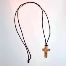 Load image into Gallery viewer, Wood Cross Necklace
