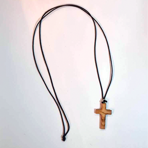 Wood Cross Necklace