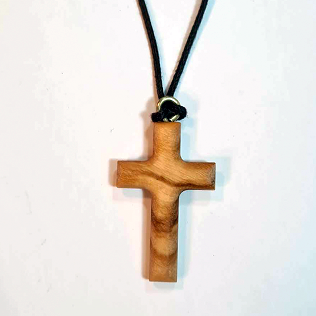 Wood Cross Necklace