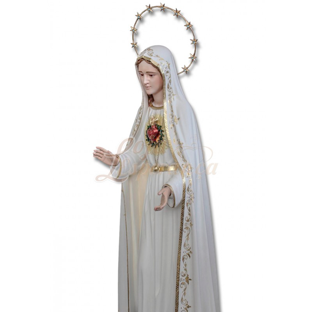 Styled Wood Immaculate Heart of Mary [Several Sizes]