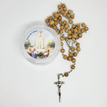 Cargar imagen en el visor de la galería, Wood Rose Rosary [Light Brown]
