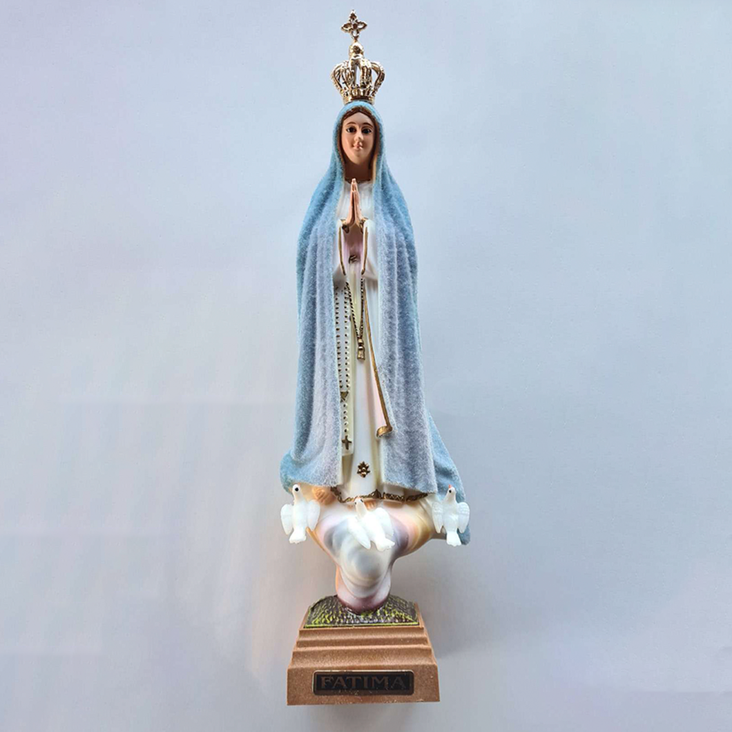 Our Lady of Fatima statue - Weather - 4.55'' | 11,5cm