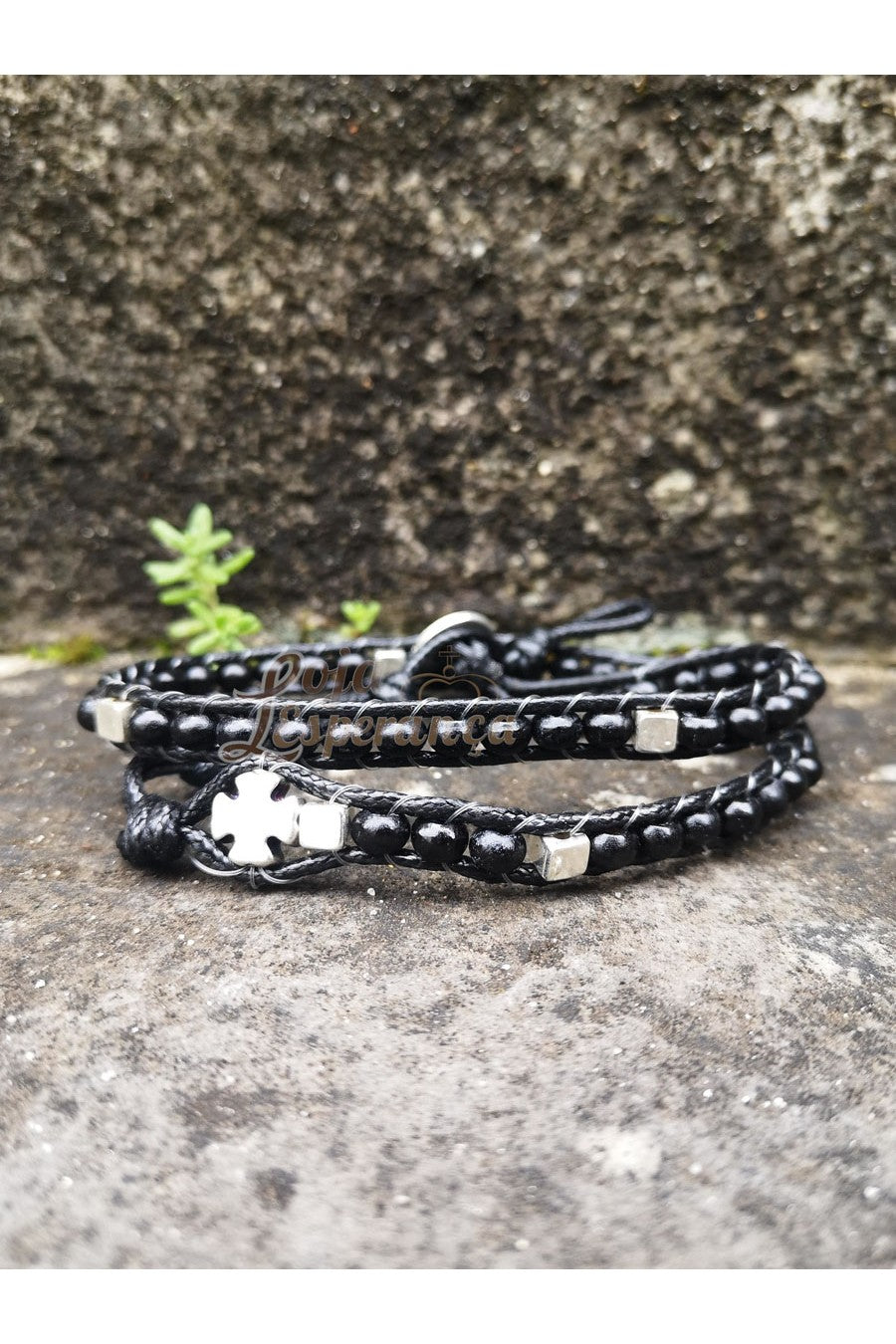 Rosary Bracelet [Black]