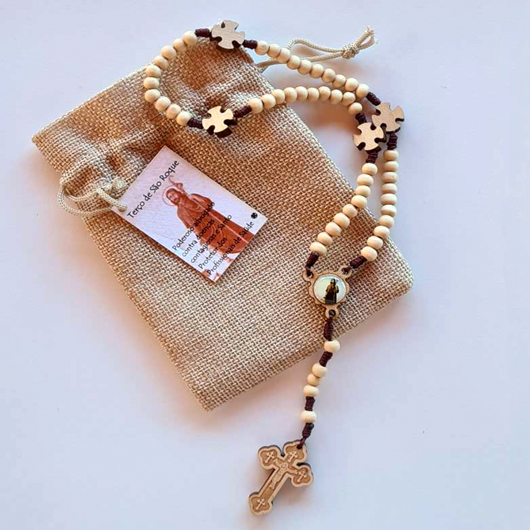 Wood Rosary - Saint Roque