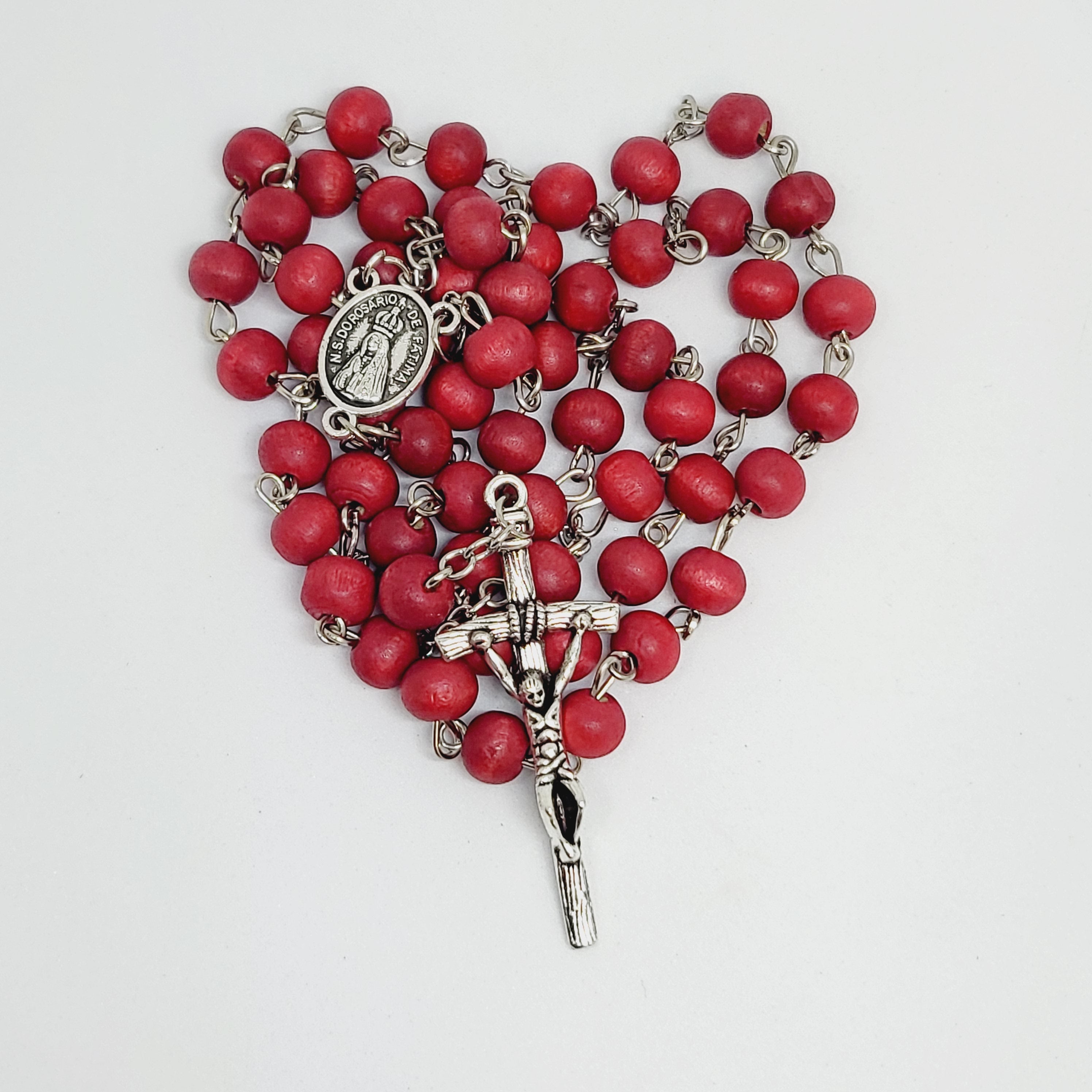Wood Rose Rosary